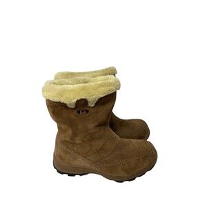 Sorel Snow Boots Women's Size 6.5 Icefall Mid Winter Brown Leather Insulated
